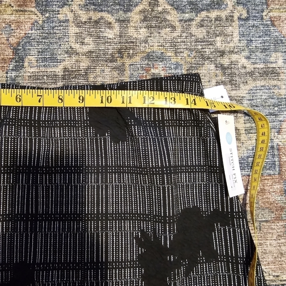 Margaret M A-Line Black and White Skirt Stitch Fix NWT Women's Size Medium - Picture 9 of 9